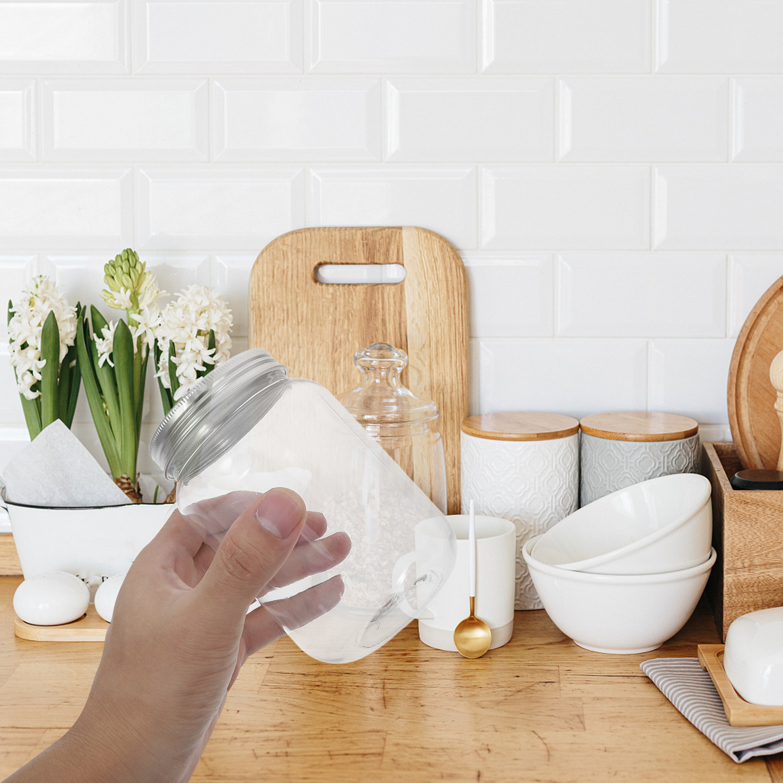 Food Packed Snacks - Airtight Food Storage Jars with Lids