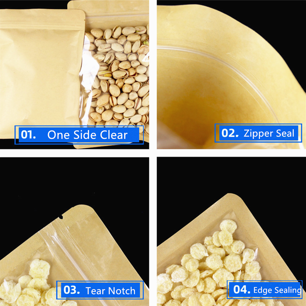 100pcs One Side Transparent Br - Food Packed Snacks review and price
