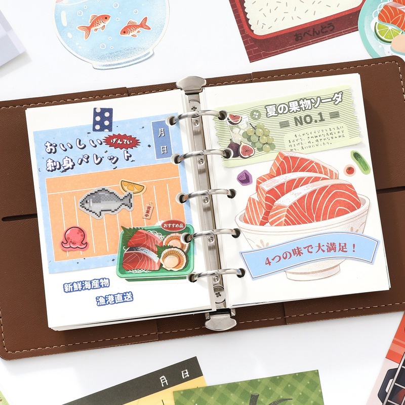 77Pcs Lunch Box Series PET Sti - Food Snacks Menu review and price