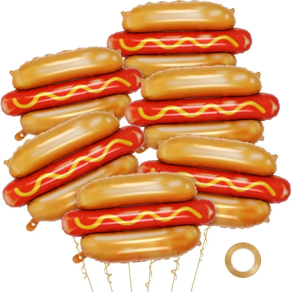 6Pcs Giant Hot Dog Balloons, F - Food Giant Snacks review and price