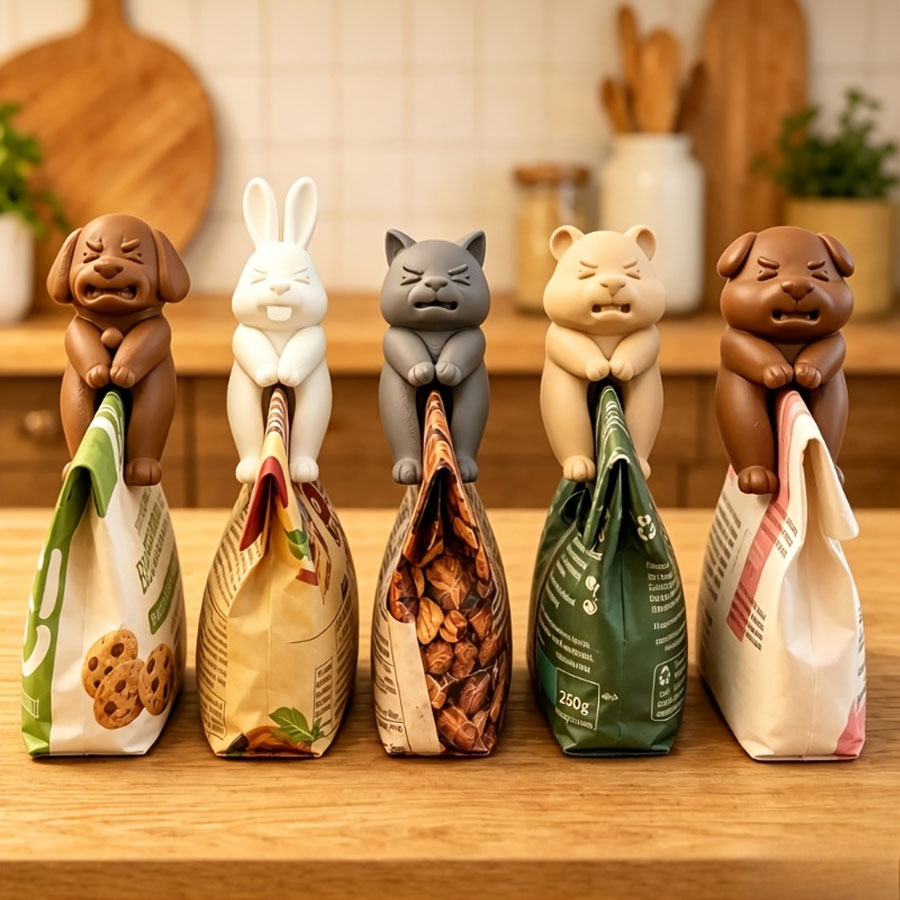 3D Animal Snack Bag Clips 1/5  - Food Packed Snacks review and price