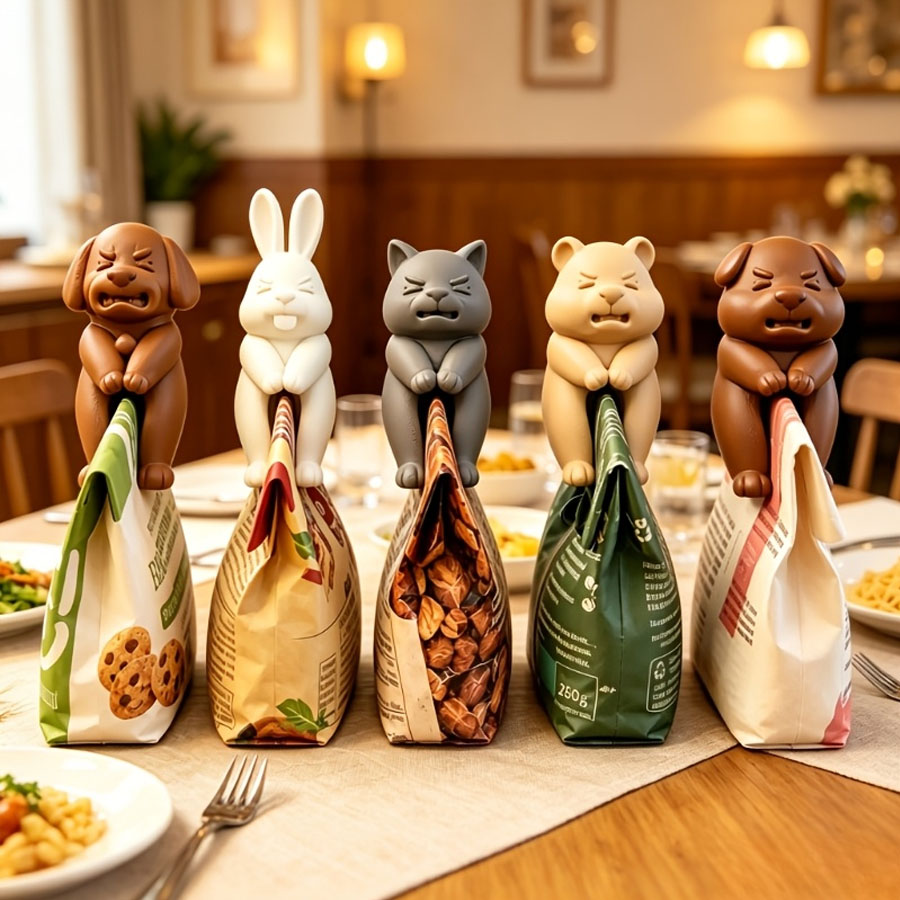 3D Animal Snack Bag Clips 1/5  - Food Packed Snacks review and price