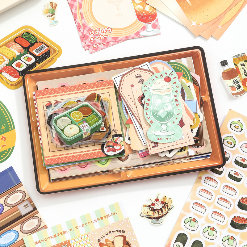 77Pcs PET Sticker Set Lunch Bo - Food Snacks Menu review and price