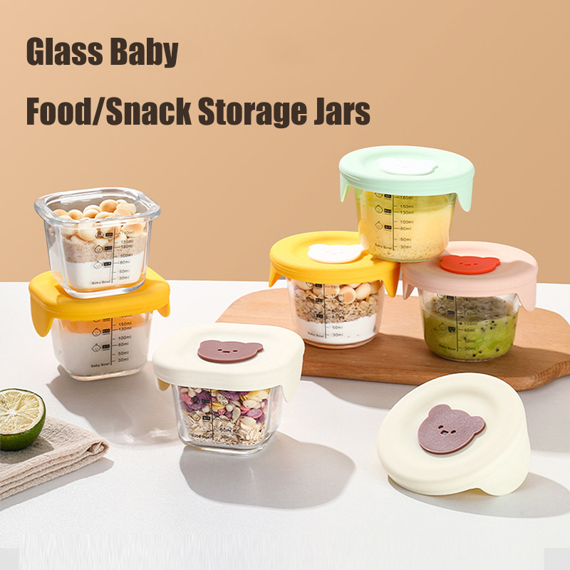 180ml Glass Baby Food Storage  - Food Snacks For Toddlers review and price