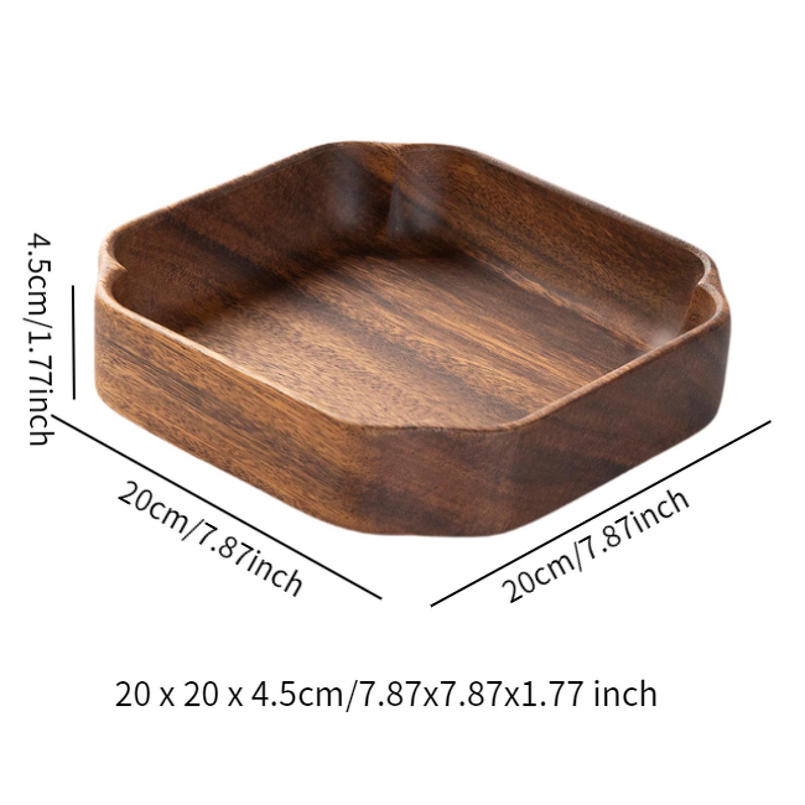 Walnut Wooden Serving Tray App - Food Sweet Snacks review and price